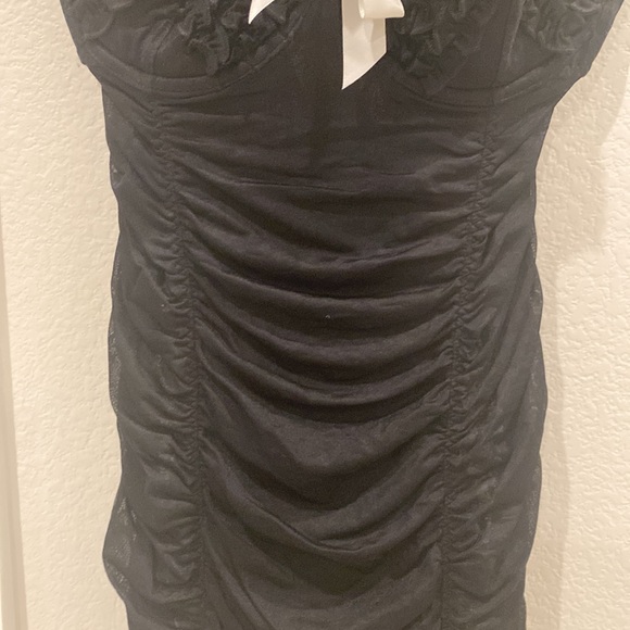 EUC Victoria’s Secret Sexy Little Things Size 34D Ruched Lingerie Garders black - Picture 11 of 12